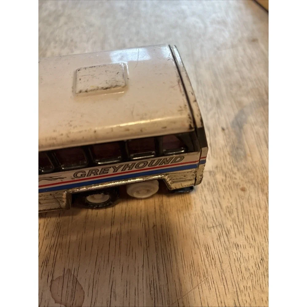 Buddy L Greyhound Bus 4950 Americruiser Tin Made in Japan 1979 Vintage Toy